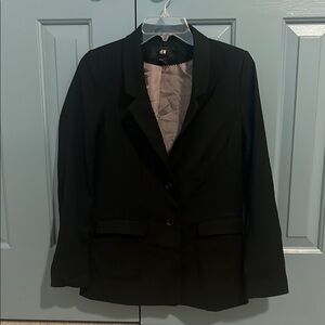 H&M Black Blazer Classic Suit Jacket